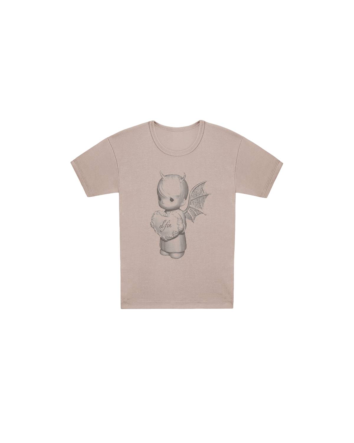 Diablito Donation Baby Tee - Crema