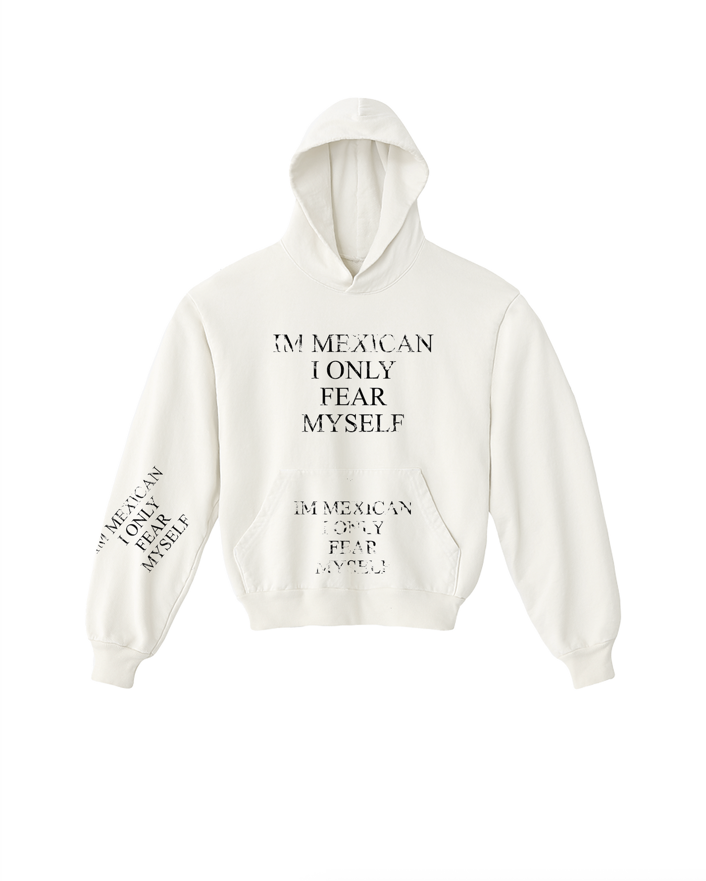 NO FEAR HOODIE - CEMENTO