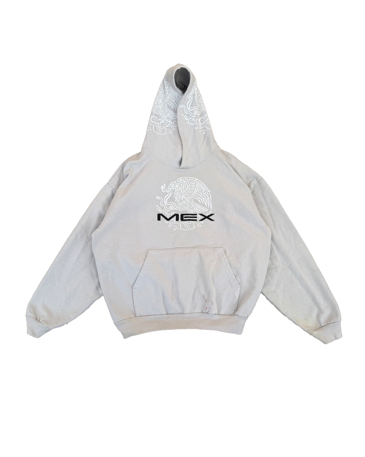 MEX AGUILA HOODIE SAMPLE - CEMENTO