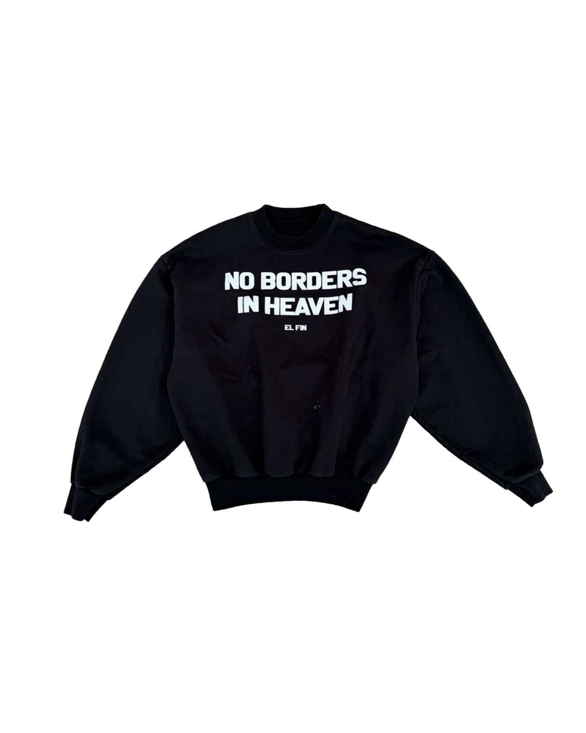 NO BORDERS CREWNECK SAMPLE
